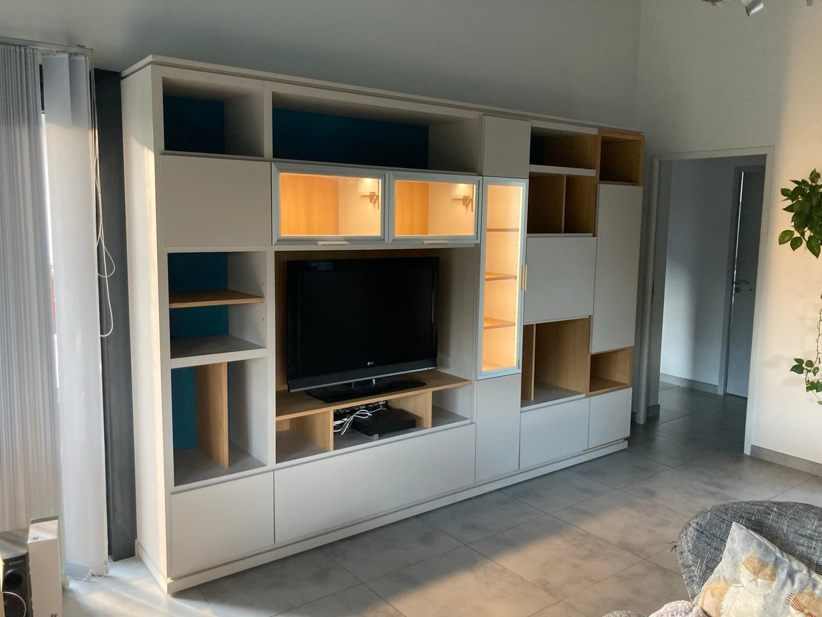 Cuisine moderne bois et noir