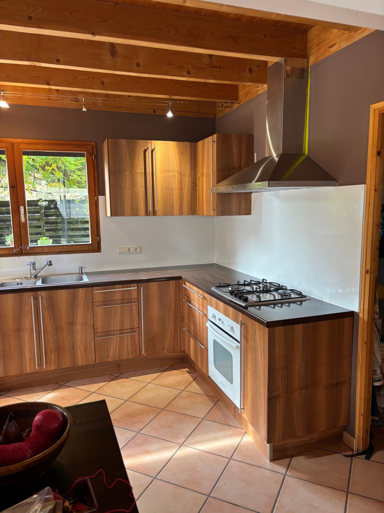 Cuisine bois et noir